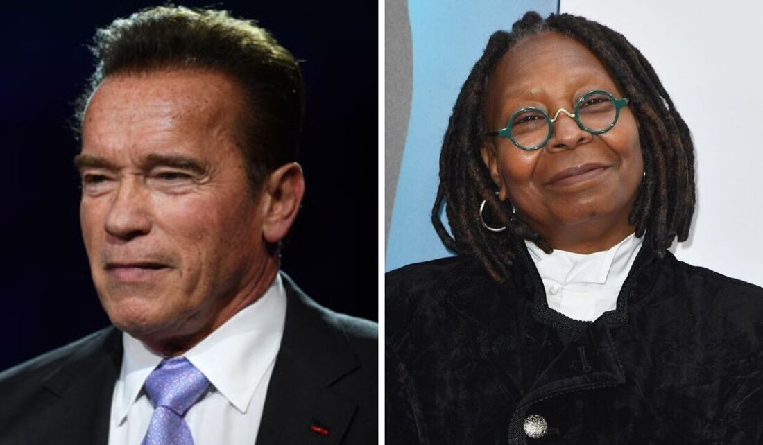 Arnold Schwarzenegger e Whoopi Goldberg