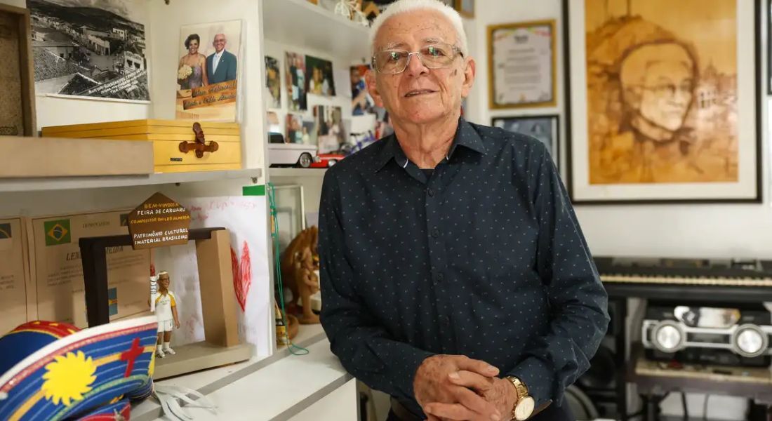 Onildo Almeida, aos 96 anos, é o maior vendedor da Feira de Caruaru