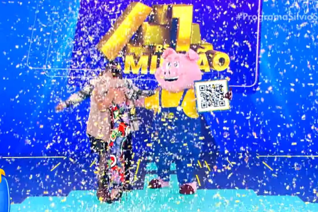 A participante Tatiana Silva ganhou R$ 1 milhão no Programa Silvio Santos desse domingo, 8, apresentado por Patrícia Abravanel no SBT.