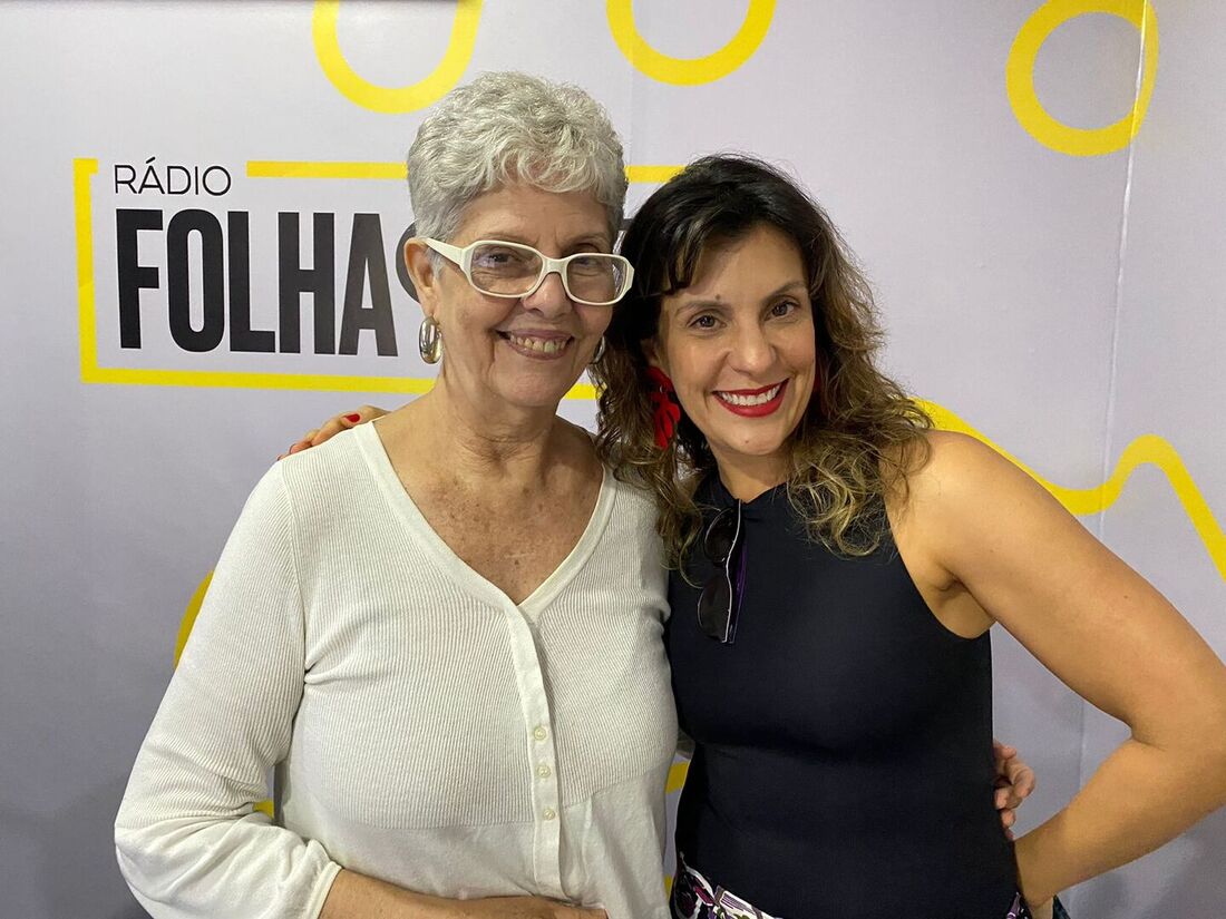 Patrícia Breda e Carol Levy na Rádio Folha FM