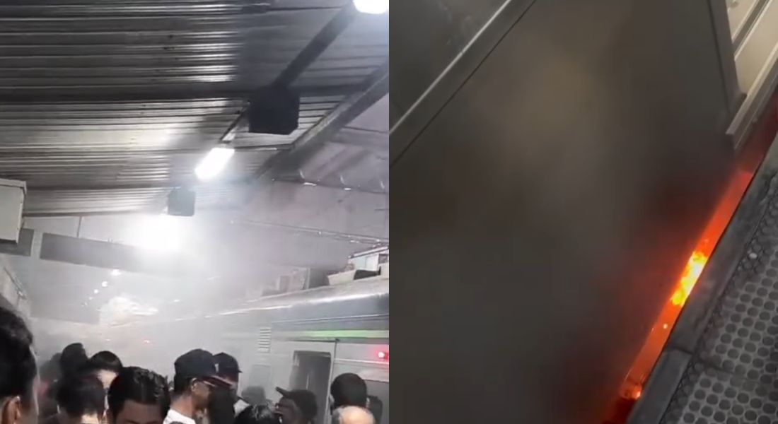 Princípio de incêndio foi registrado na Linha Cetro do Metrô do Recife, na manhã desta terça-feira (10)