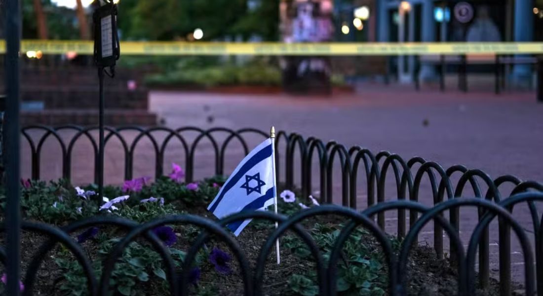 Homenagem às vítimas de ataque nos EUA contra ato pelos reféns de Israel