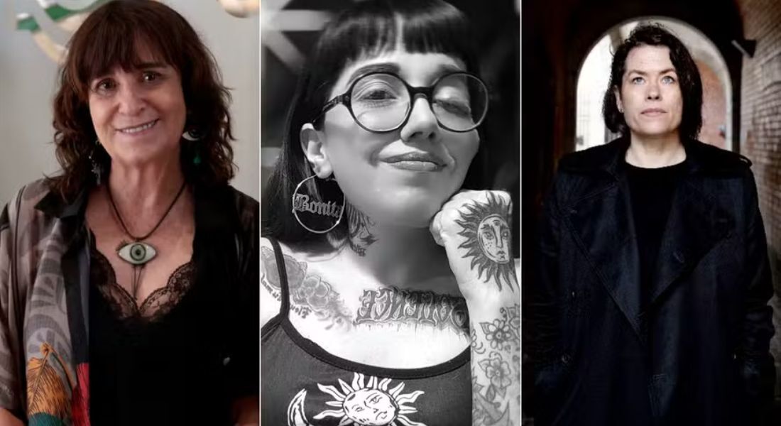 A espanhola Rosa Montero, a mexicana Dahlia de la Cerda e a sueca Liv Strömquist 