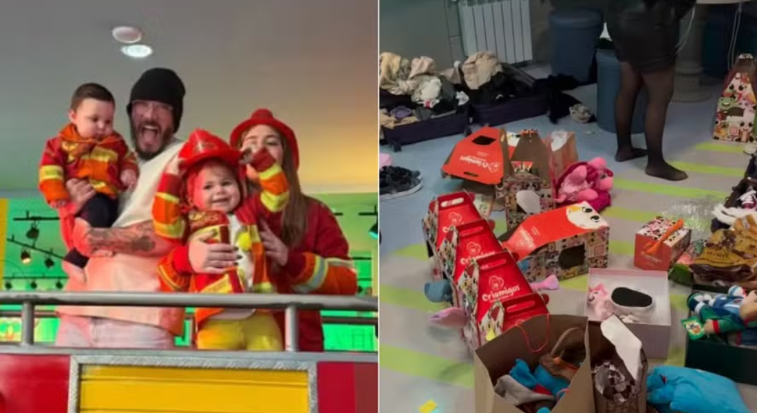 Viih Tube e Eliezer compram malas extras para guardar brindes recebidos por lojas em viagem