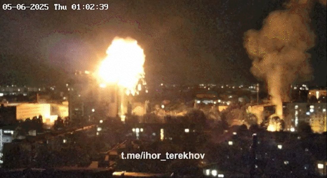 Ataque com drone a Kharkiv