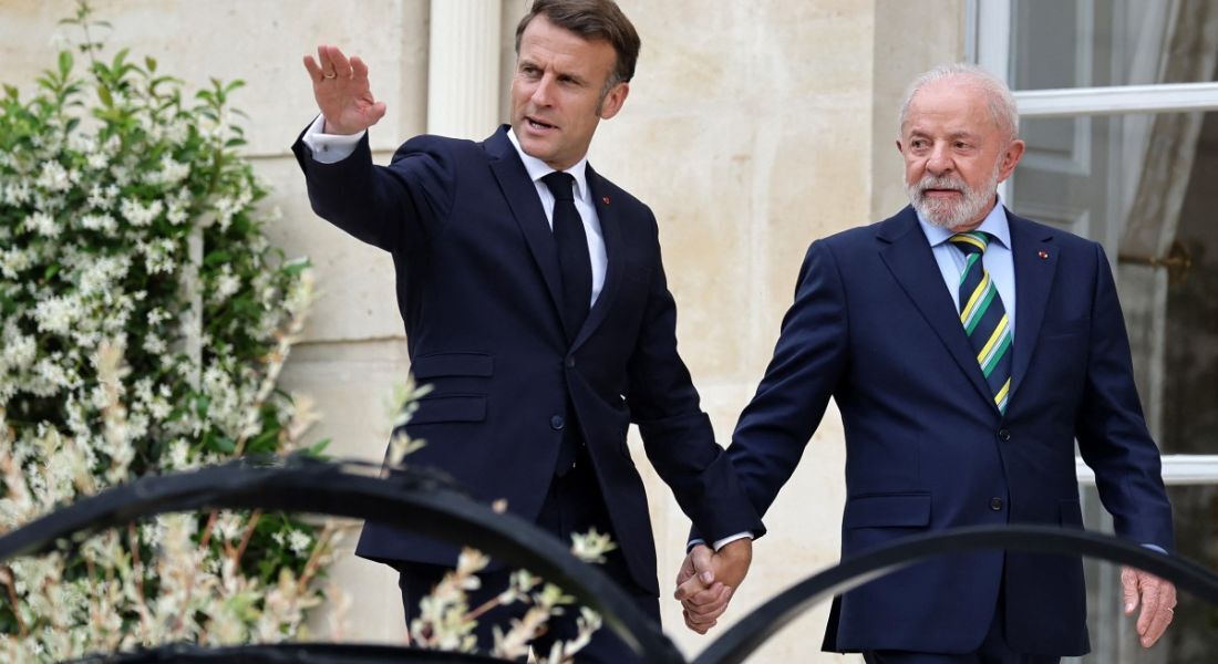 Macron e Lula em Paris