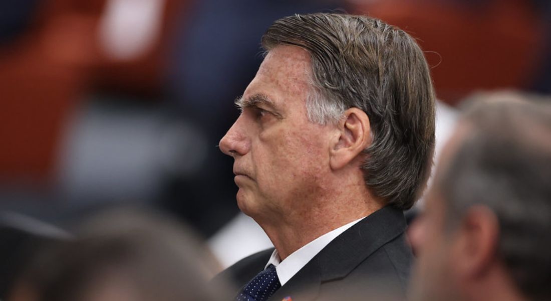 Bolsonaro durante interrogatórios no STF
