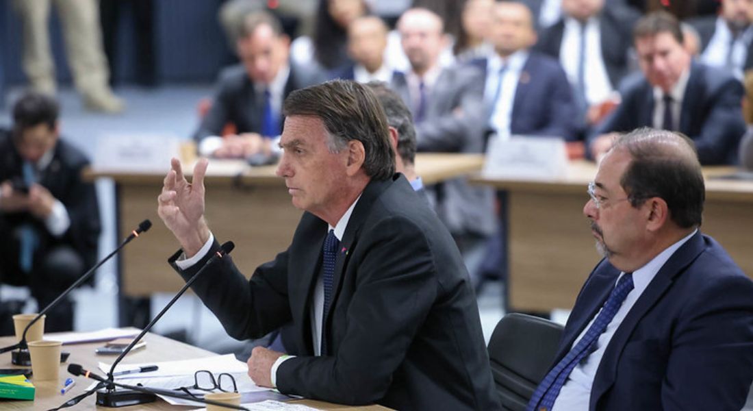 Bolsonaro no interrogatório no STF