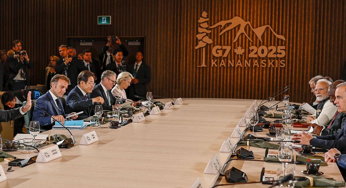 Almoço de trabalho com chefes de Estado do G7, no Canadá