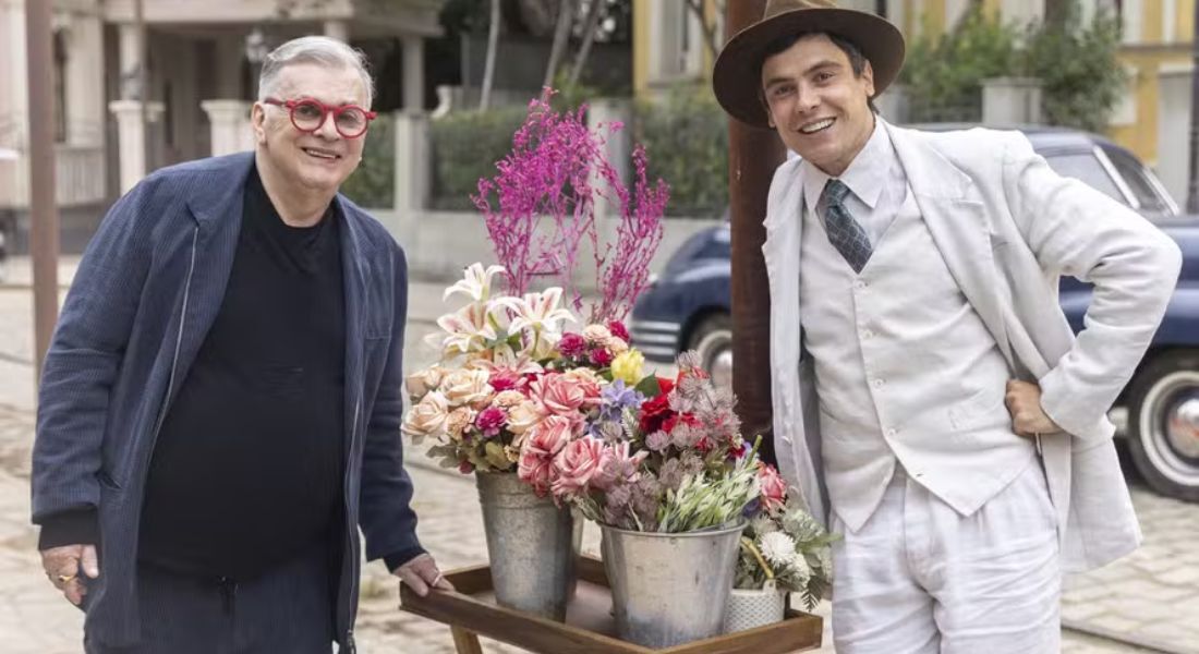 Walcyr Carrasco com o ator Sérgio Guizé