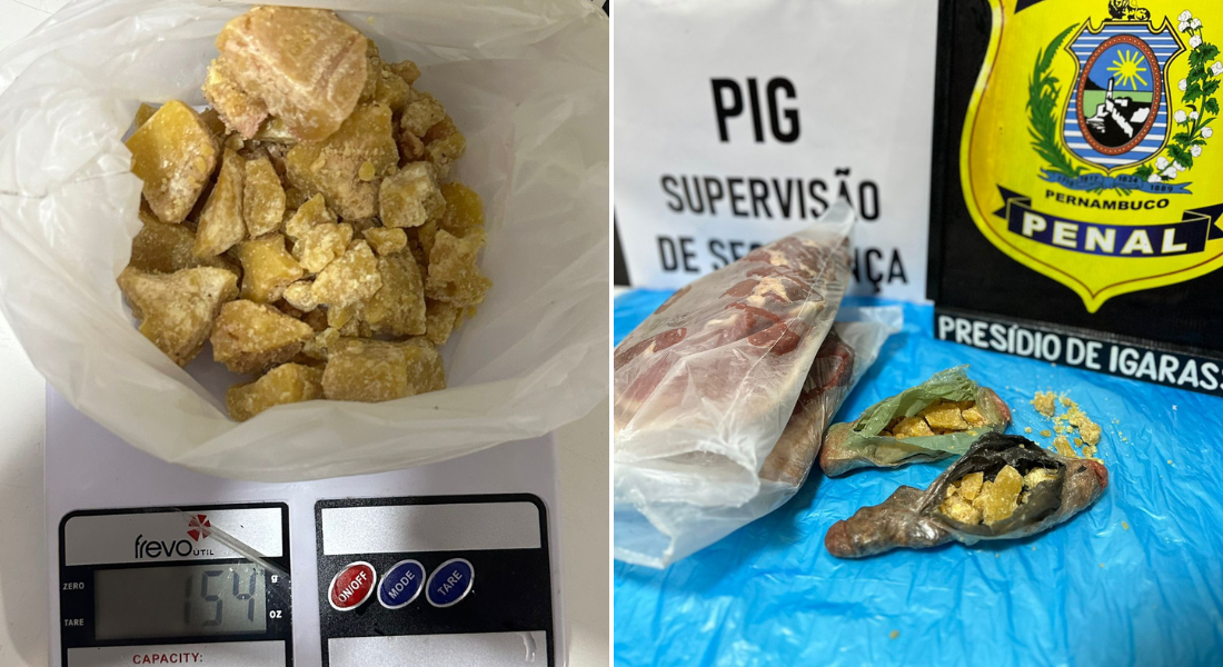 Drogas foram apreendidas na porta de entrada do Presídio de Igarassu