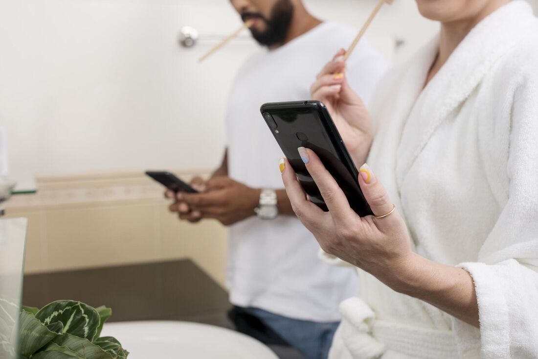 Uso de celular no banheiro