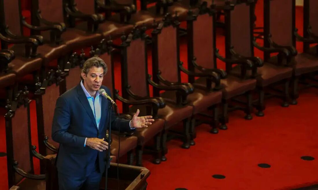 O ministro da Fazenda, Fernando Haddad