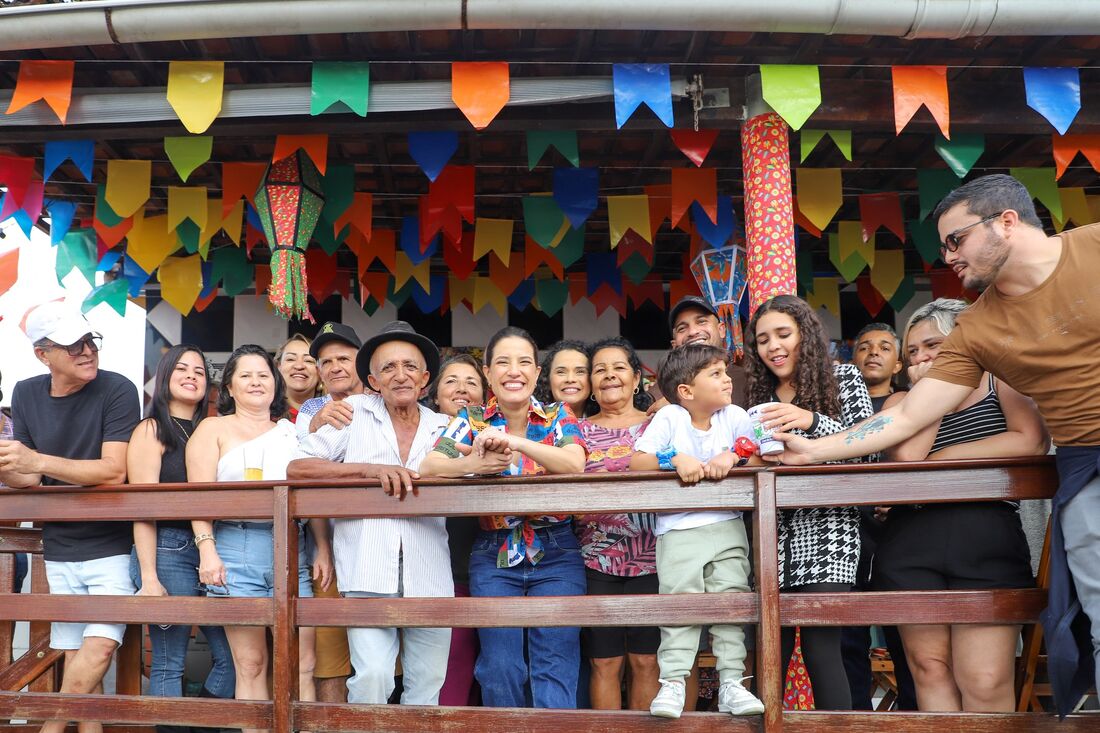 Governadora de Pernambuco, Raquel Lyra (PSD), no São João de Bezerros, Agreste do estado