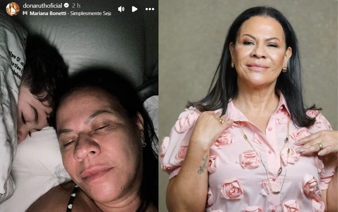 Ruth Moreira posta foto com o neto, Leo