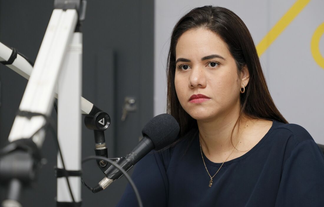 Prefeita de Olinda, Mirella Almeida (PSD), em entrevista à Rádio Folha