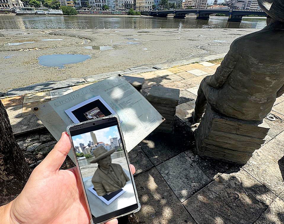 Projeto tecnológico permite dar vida a monumentos do Recife através de realidade aumentada