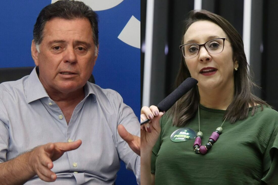 Marconi Perillo (PSDB) e Renata Abreu (Podemos)
