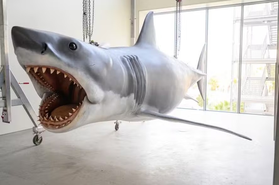 Tubarão original de filmes de Steven Spielberg está em exibição no Museu da Academia de Artes e Ciências Cinematográficas de Hollywood 