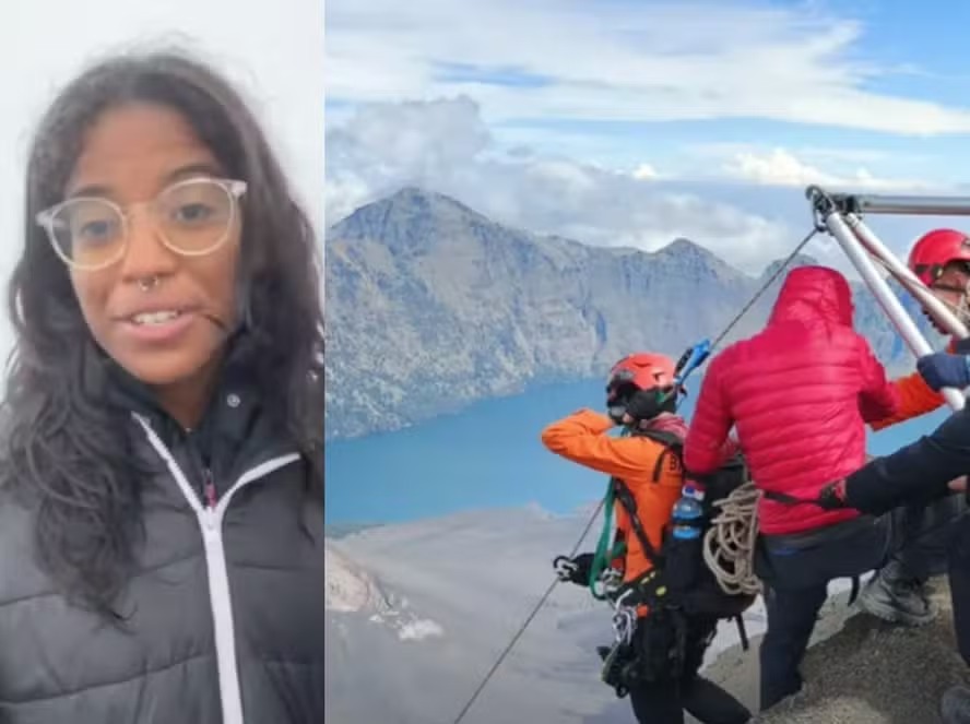 Equipes buscam por Juliana Marins, que caiu durante trilha no Monte Rinjani 
