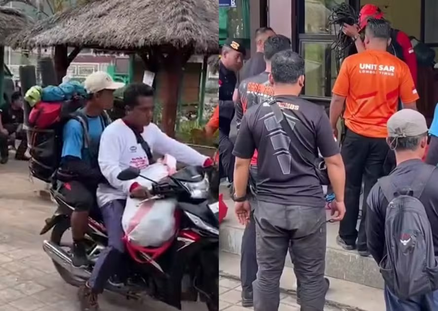 Vídeos mostram a preparação para o resgate de brasileira presa em vulcão na Indonésia 