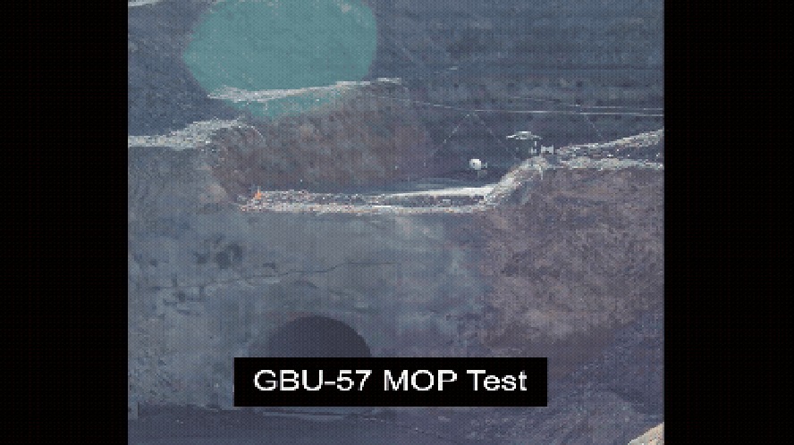 EUA divulgam vídeo de teste de bomba GBU-57