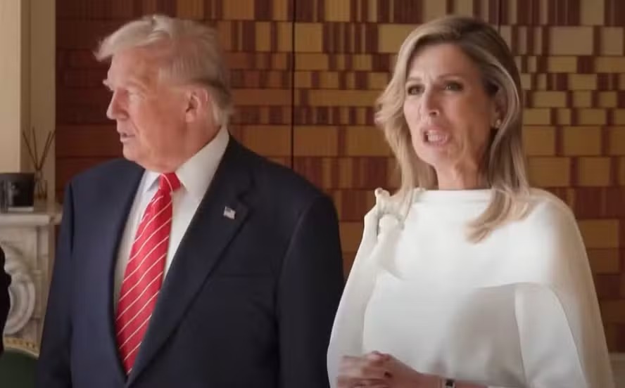 Rainha dos Países Baixos 'imita' Trump