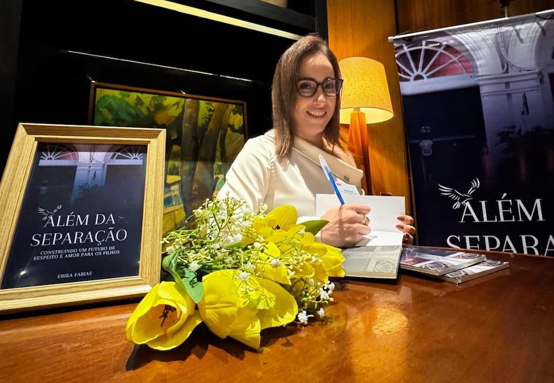 A psicóloga Erika Farias lança seu primeiro livro "Além da separação", neste sábado (5)
