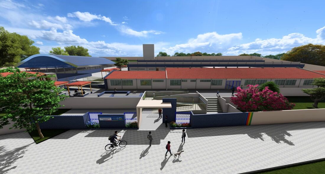 A escola terá capacidade para atender aproximadamente 400 estudantes