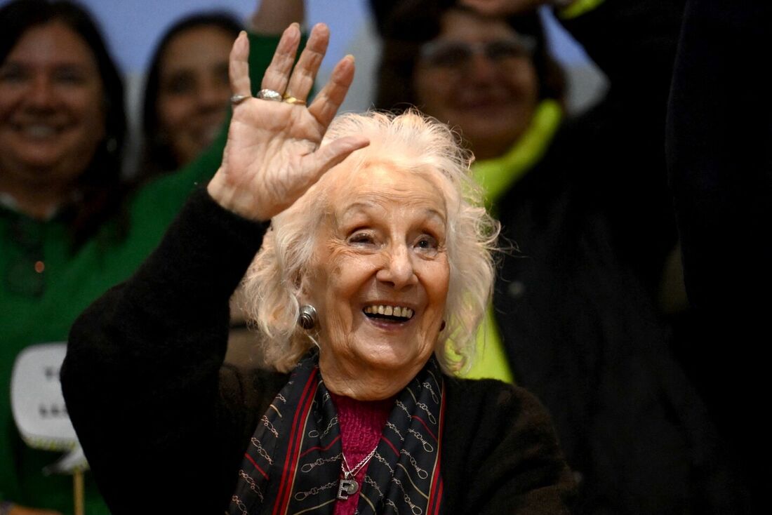 Estela de Carlotto, presidente da organização argentina de direitos humanos "Avós da Praça de Maio"