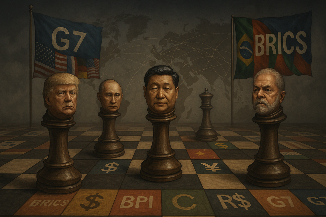 Tabuleiro global // Imagem gerada por IA/Criação: Movimento Econômico