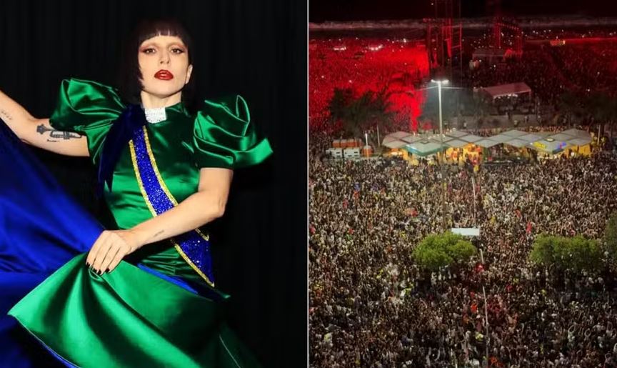 Prefeitura estima que mega show de Lady Gaga na Praia de Copacabana foi assistido por 2,2 milhões de pessoas