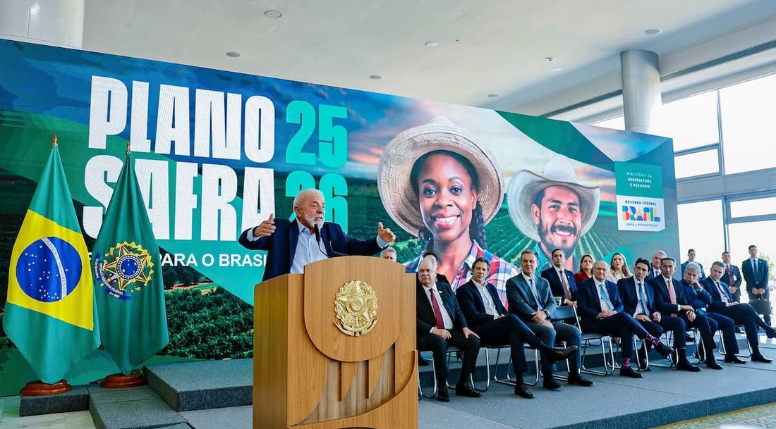 Lula criticou Bolsonaro durante lançamento do Plano Safra