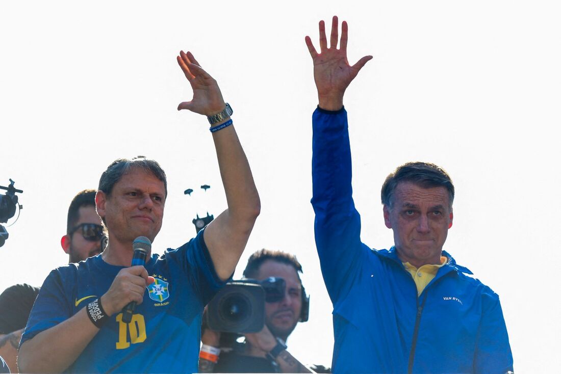 Tarcísio de Freitas, aliado do ex-presidente Jair Bolsonaro