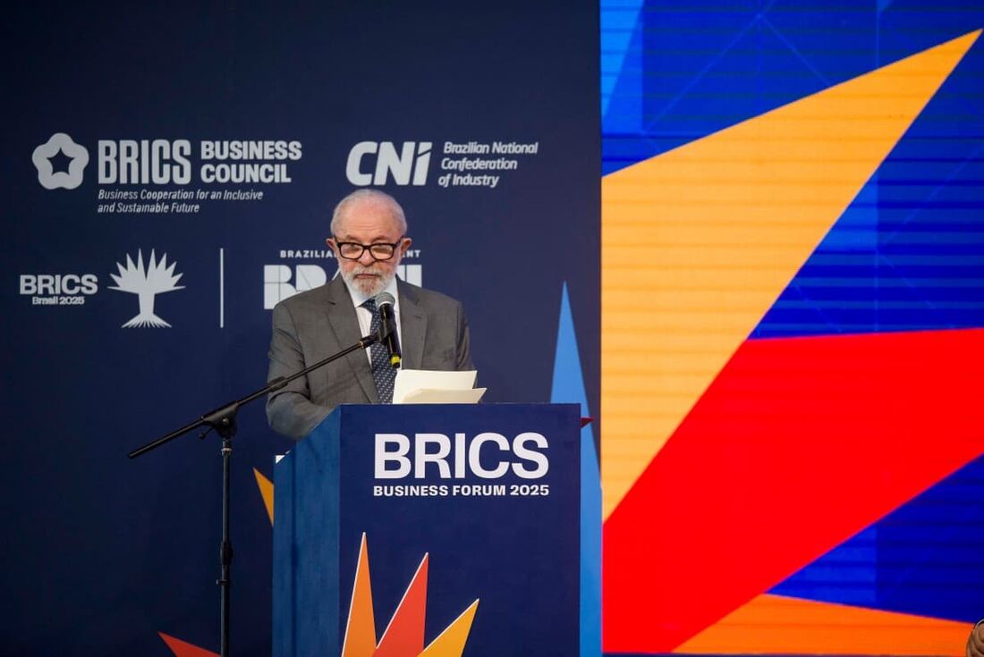 Presidente Lula durante Fórum do Brics