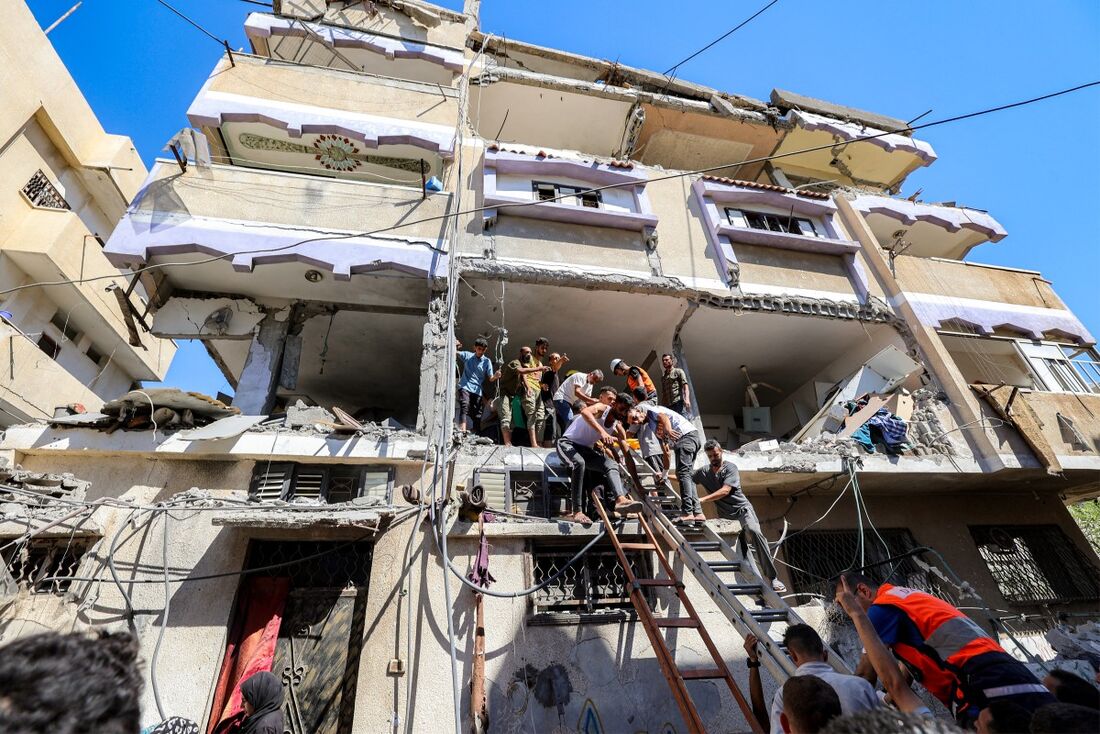Destruição causada por Israel na Palestina
