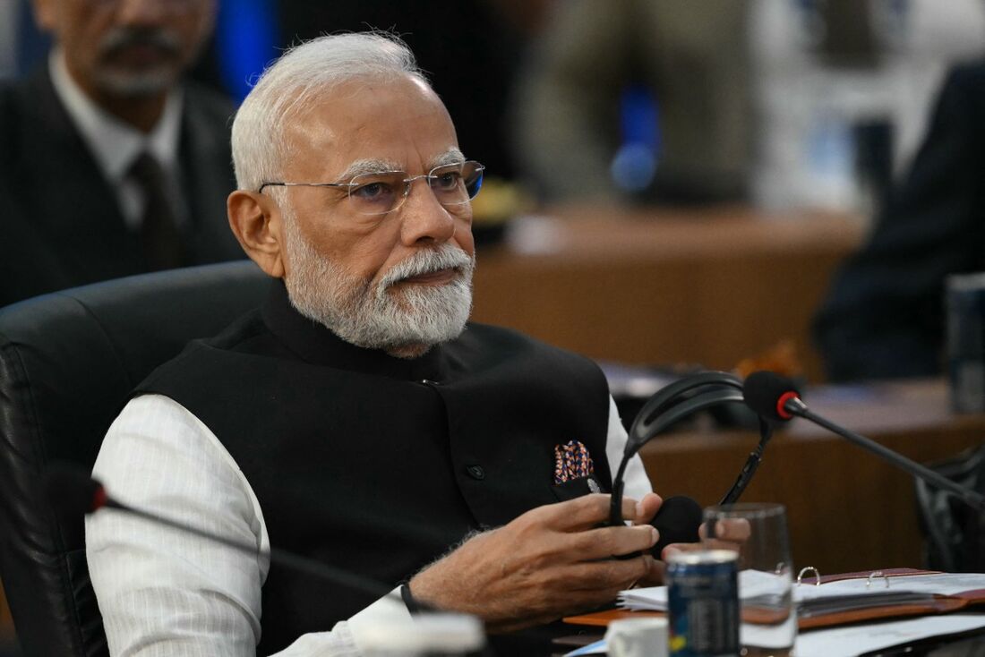 O primeiro-ministro da Índia, Narendra Modi