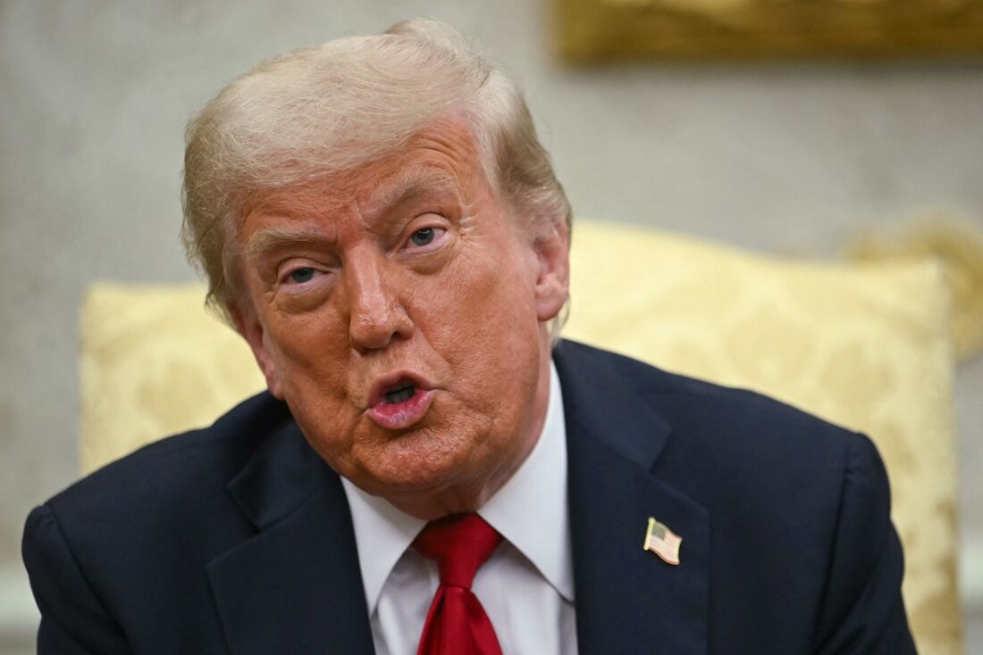 Donald Trump, presidente dos EUA, ngressou com uma ação judicial de US$ 10 bilhões contra o Wall Street Journal