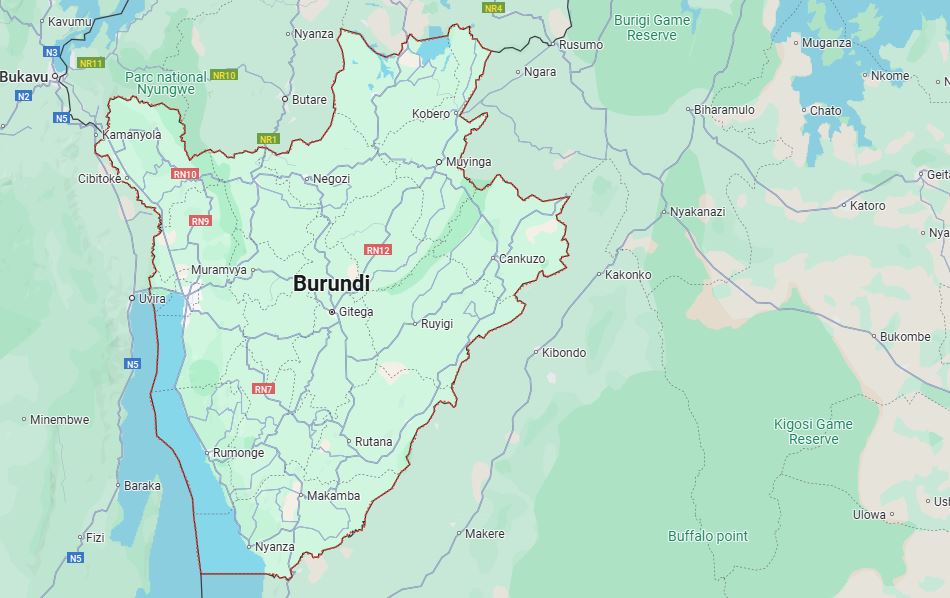 Burundi fica na África