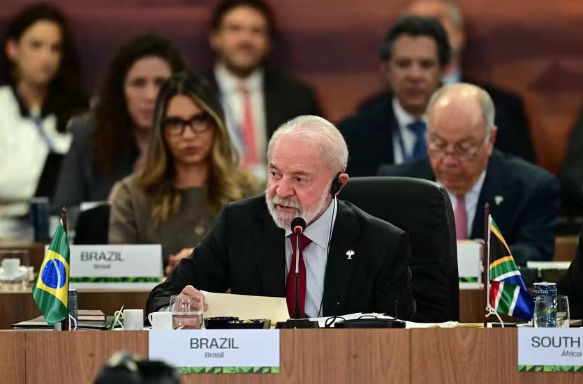 Presidente Luiz Inácio Lula da Silva durante plenária da cúpula do Brics, no Rio de Janeiro 