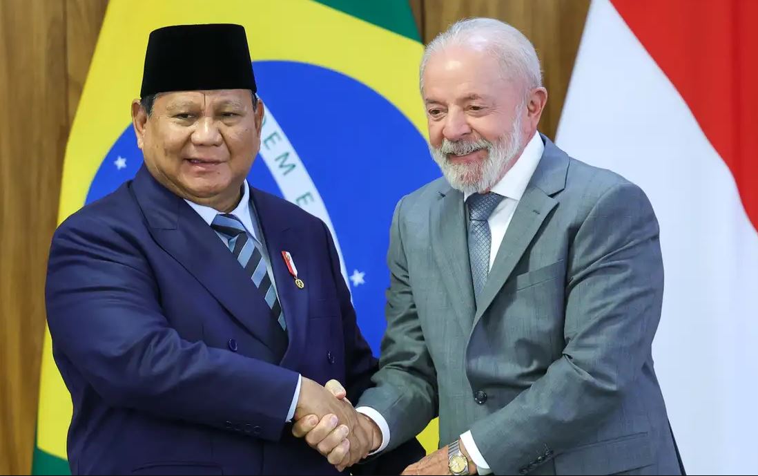 Presidente da Indonésia, Prabowo Subianto foi recebido pelo presidente Lula