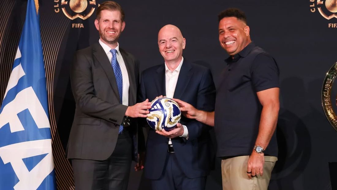 Eric Trump, Gianni Infantino e Ronaldo Fenômeno