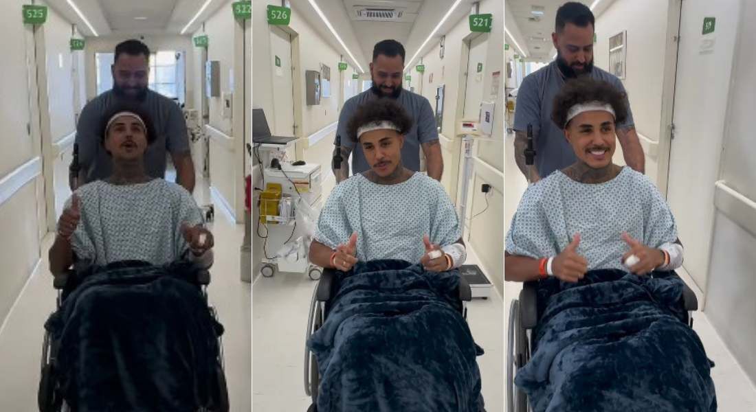 MC Livinho foi hospitalizado após acidente de moto