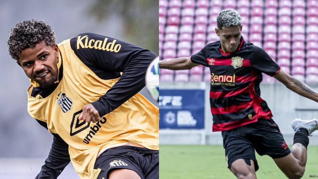 Kevyson, lateral-esquerdo do Santos é aguardado no Sport; Rafinha, mesma posição, foi integrado ao time principal