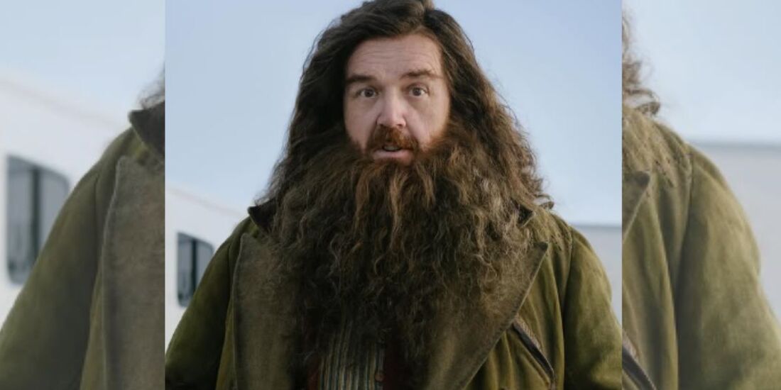 Nick Frost como Rúbeo Hagrid na nova série original de Harry Potter, da HBO