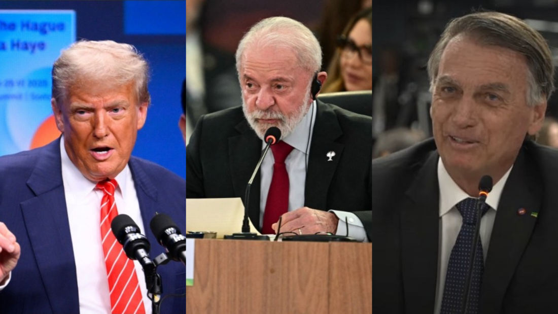 Donald Trump, Luiz Inácio Lula da Silva e Jair Bolsonaro