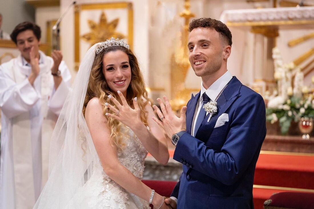 Diogo Jota se casou com Rute Cardoso em 22 de junho