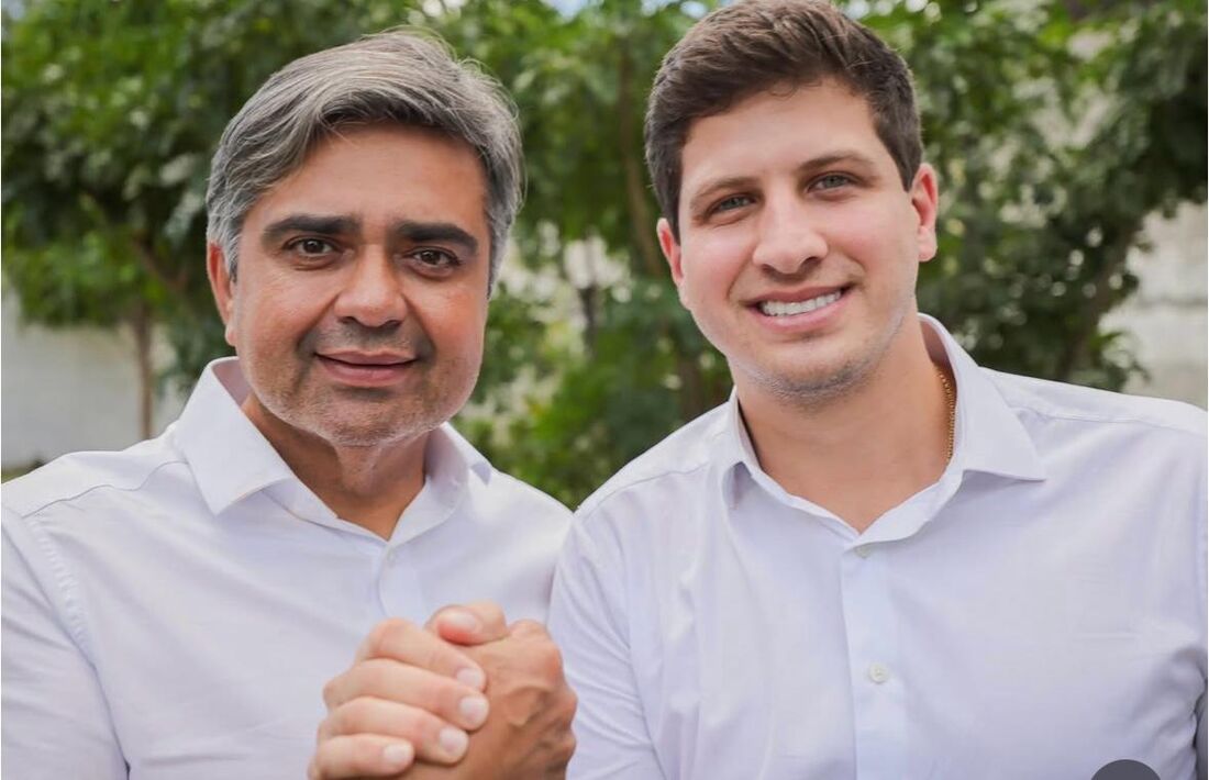 Prefeito de Petrolândia, Fabiano Marques (Republicanos), e o prefeito do Recife, João Campos (PSB)