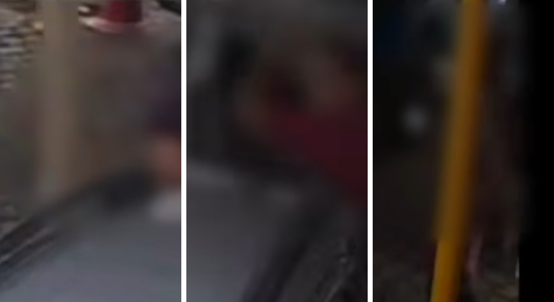 Vídeo de câmera de segurança mostra o momento em que o guarda foi agredido