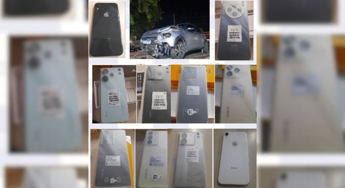 Carro, segundo a corporação, também era roubado e foi encontrado abandonado